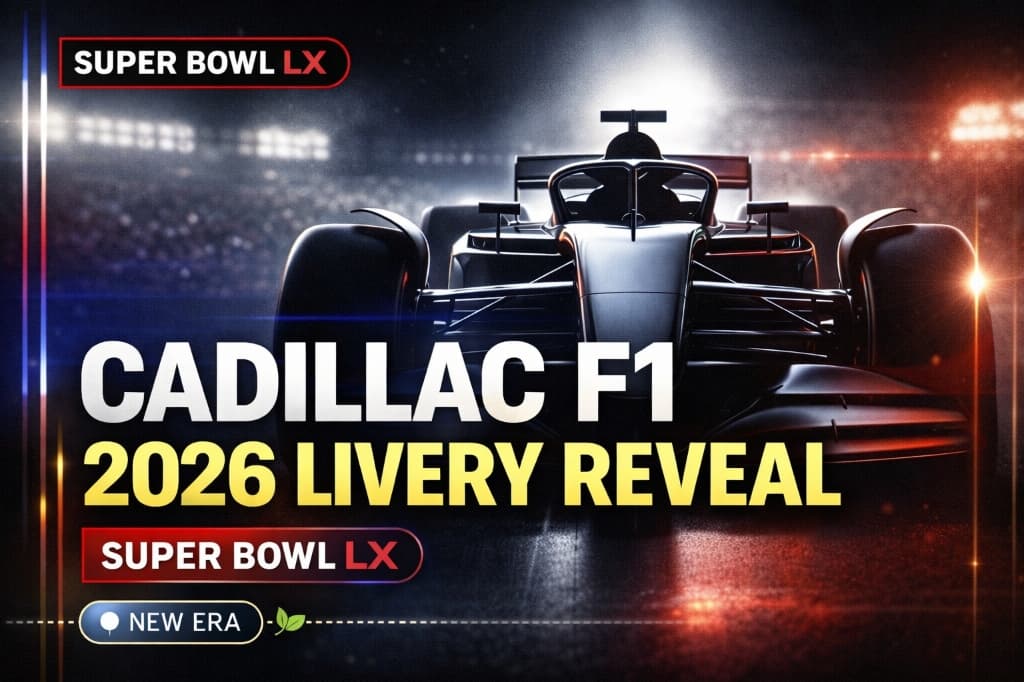F1 2026: Cadillac Reveals Debut Livery at Super Bowl